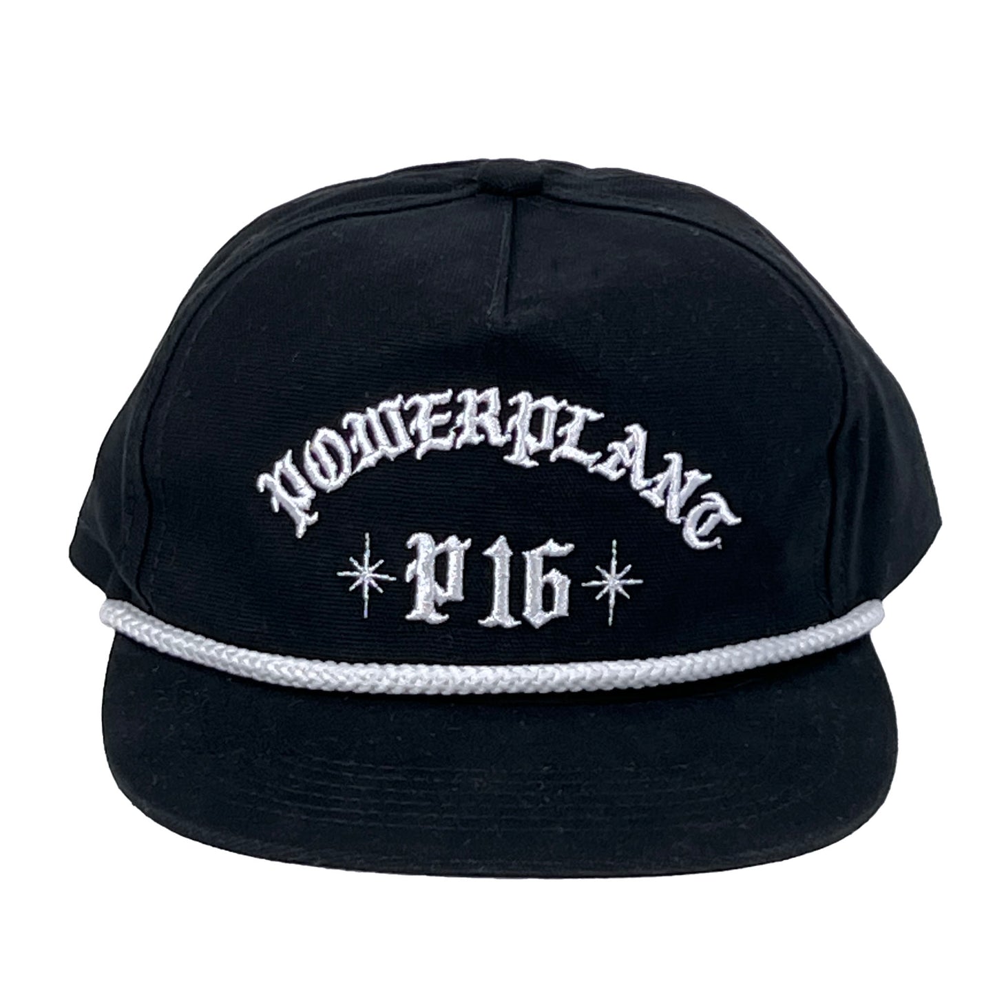 P16 BLING EMBROIDERED SNAPBACK - BLACK/WHITE