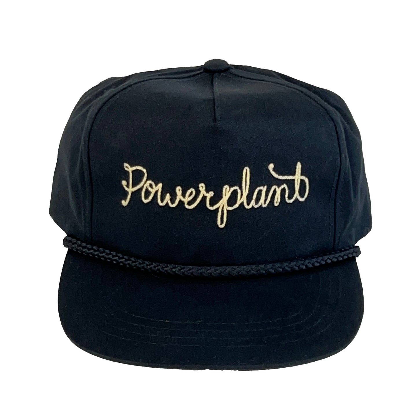 P16 CHAINSTITCH GOLF POPLIN HAT - BLACK