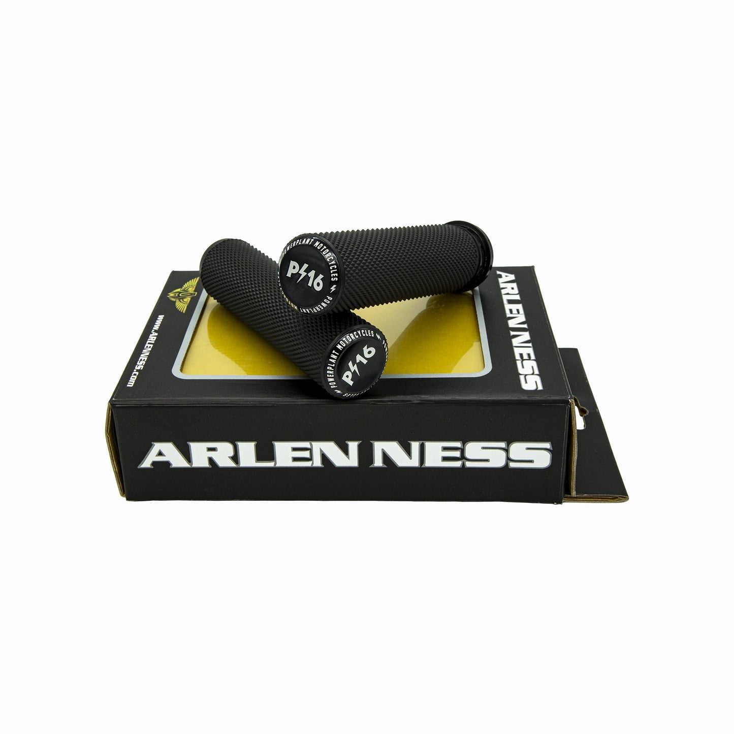 P16 & ARLEN NESS KNURLED THROTTLE BY WIRE GRIPS-Parts-Powerplant Motorcycles