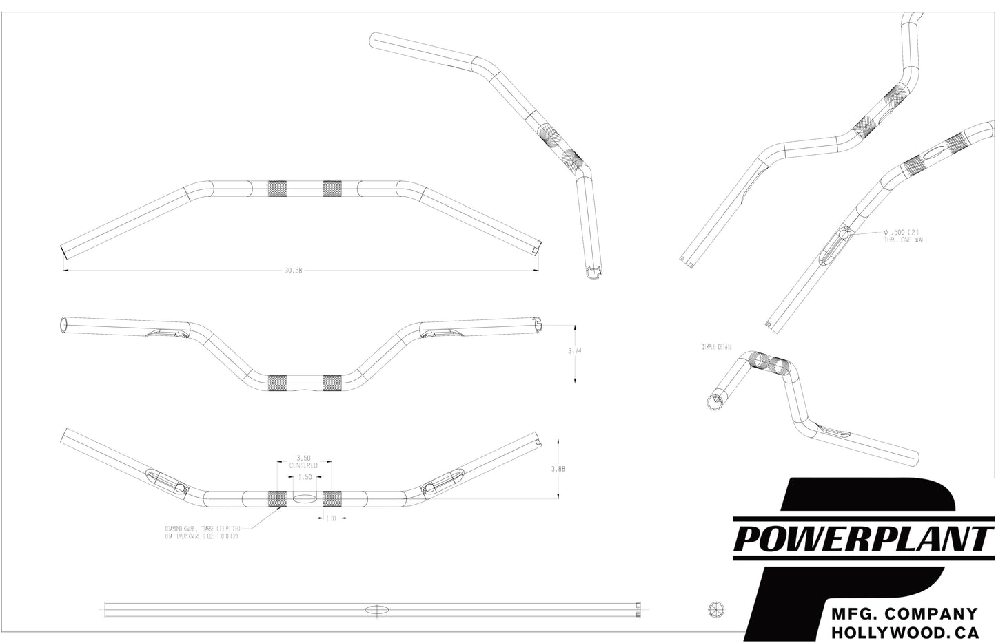P16 V-BEND CUSTOM HANDLEBAR