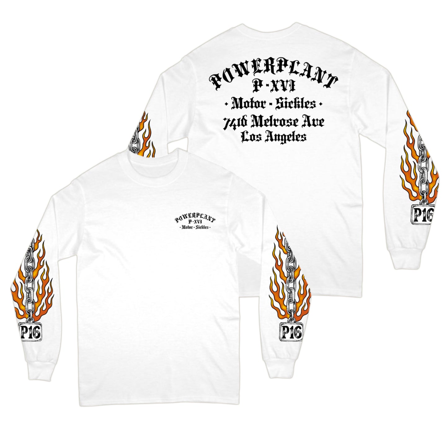 Motor Sickles Flame & Chain Long Sleeve