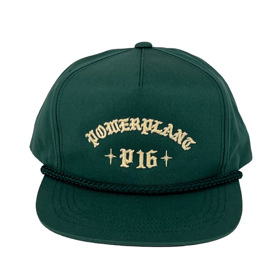 P16 BLING EMBROIDERED SNAPBACK - GREEN/WHITE
