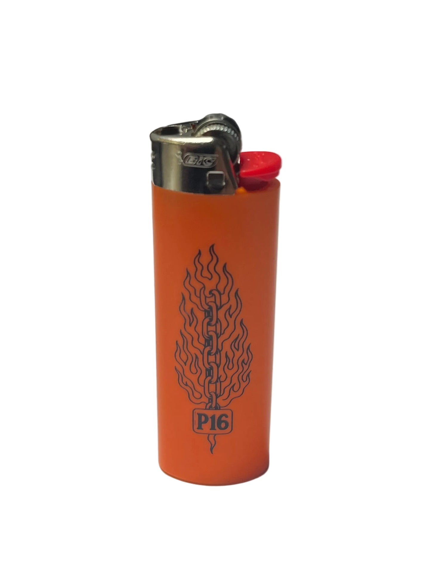 Power Plant "Chain & Flames" P16 Bic Lighter