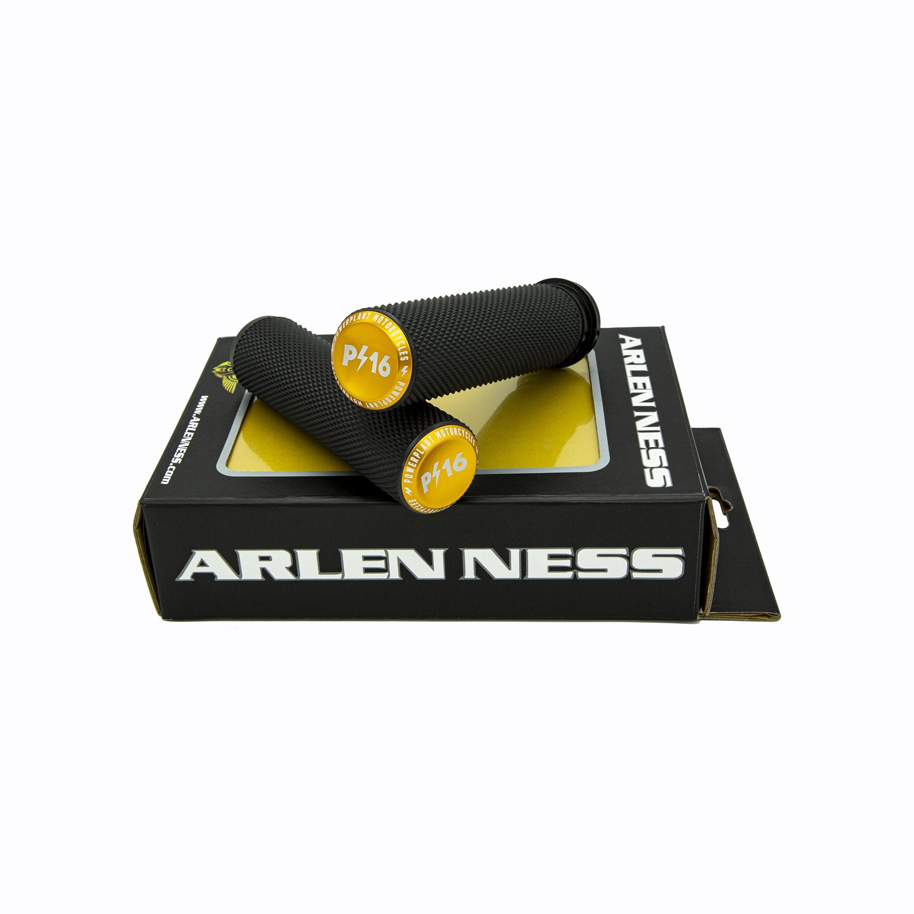 P16 & ARLEN NESS KNURLED THROTTLE BY WIRE GRIPS-Parts-Powerplant Motorcycles